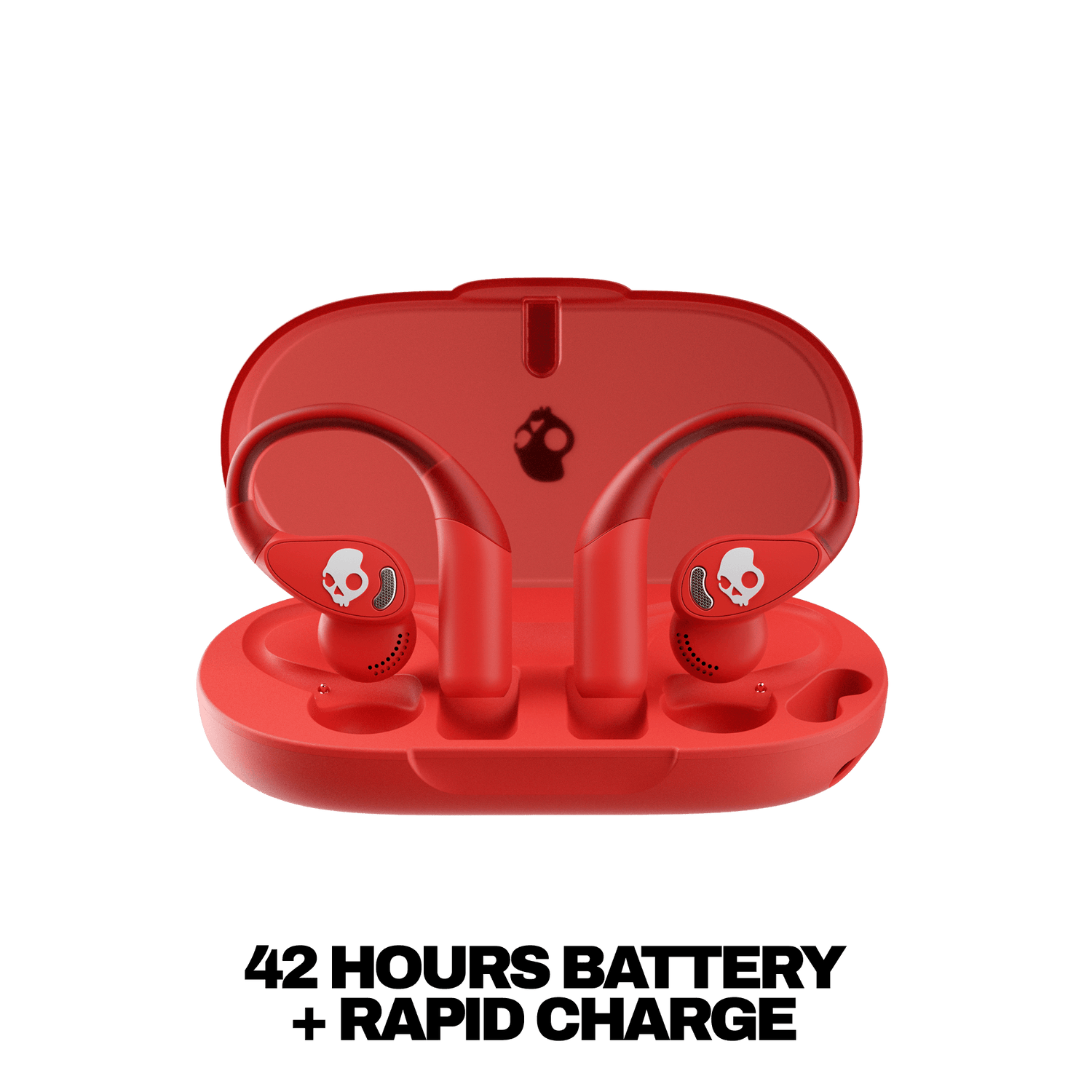 Skullcandy Push 540 Open wireless open-ear headphones with long-lasting battery and compact charging case for all-day performance | Plasma