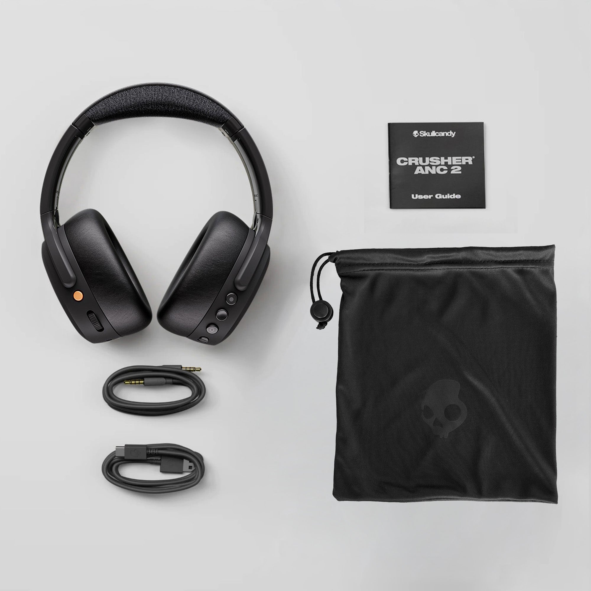 【美品】Skullcandy Crusher ANC 2 ブラック Crusher® ANC 2 | Sensory Bass Headphones with Noise Canceling