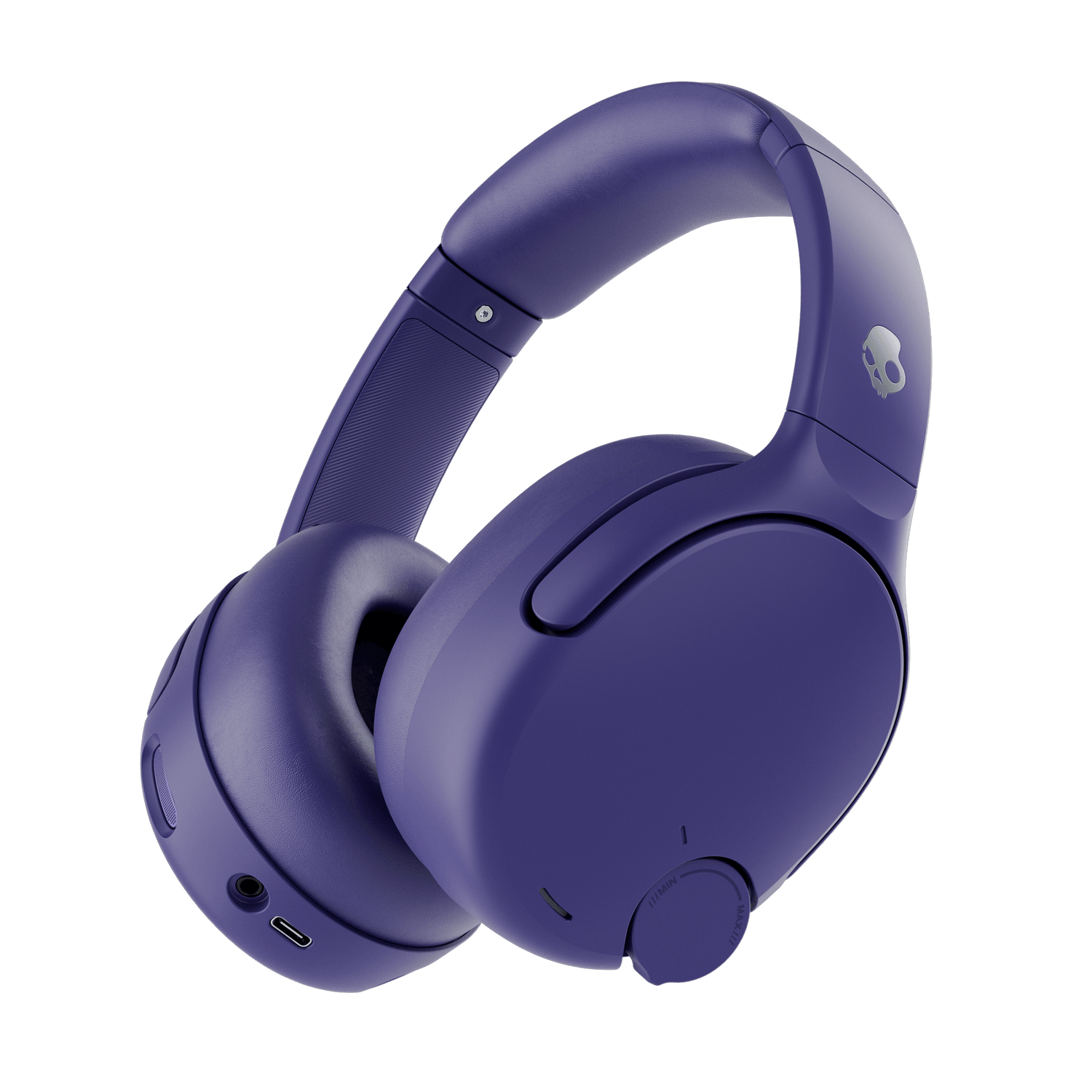 Purple Crusher 720 headphones with a brand logo on a black background | Future
